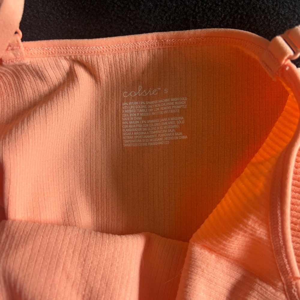 Colsie Bodysuit Bright Orange NWOT Small